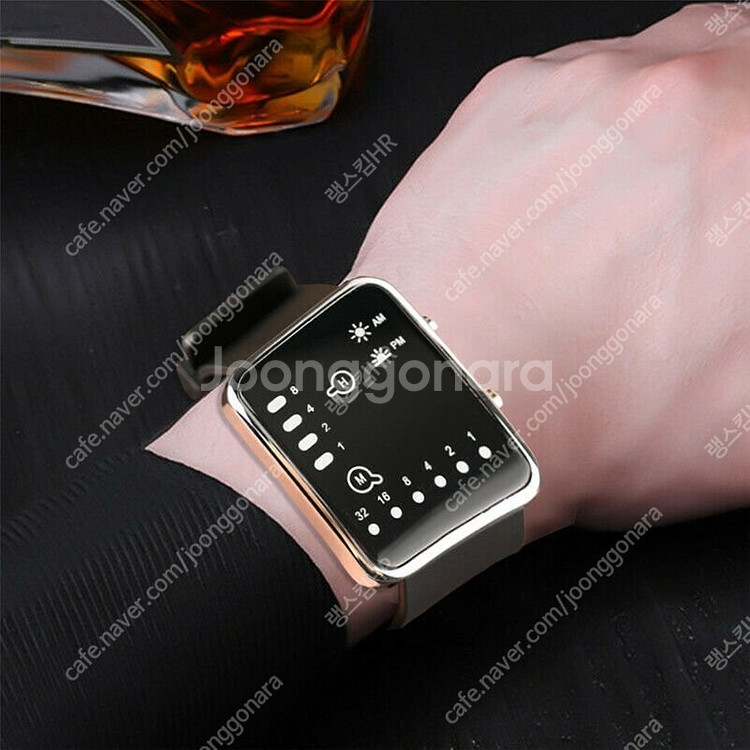 새 학습용 디지털 LED 손목 시계 실리콘 방수--3