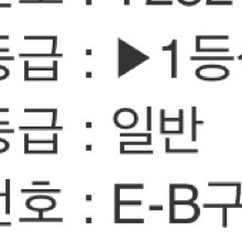 한국브라질 10월 10일 (금) 1등석 A석 연석 2장