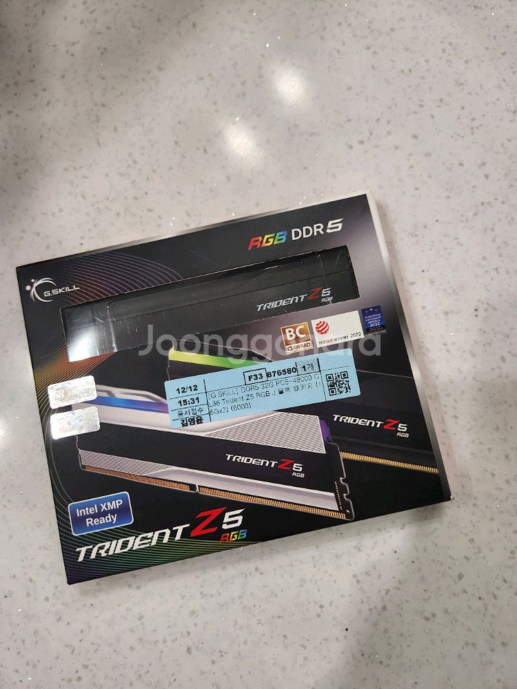 g스킬 블랙에디션 램 팝니다--0