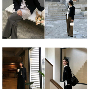 녹섭 트위드 자켓s