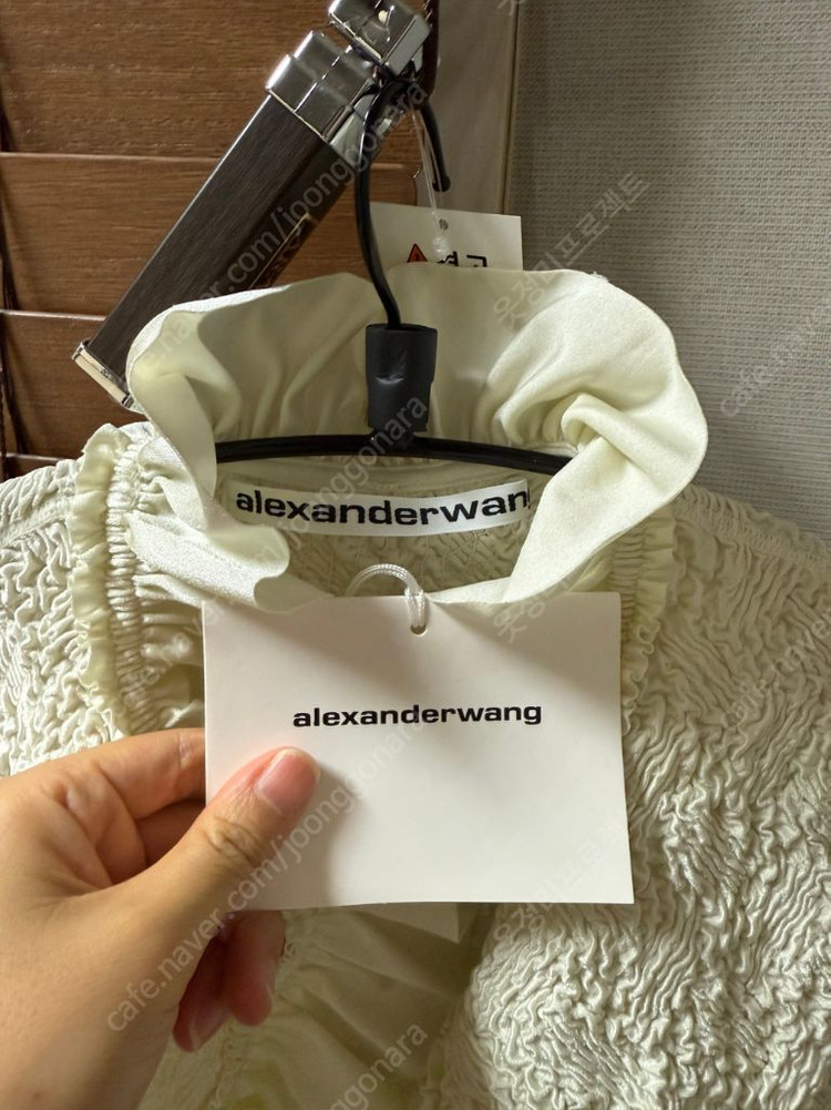 ALEXANDERWANG 스모크 러플 엣지 자켓--4