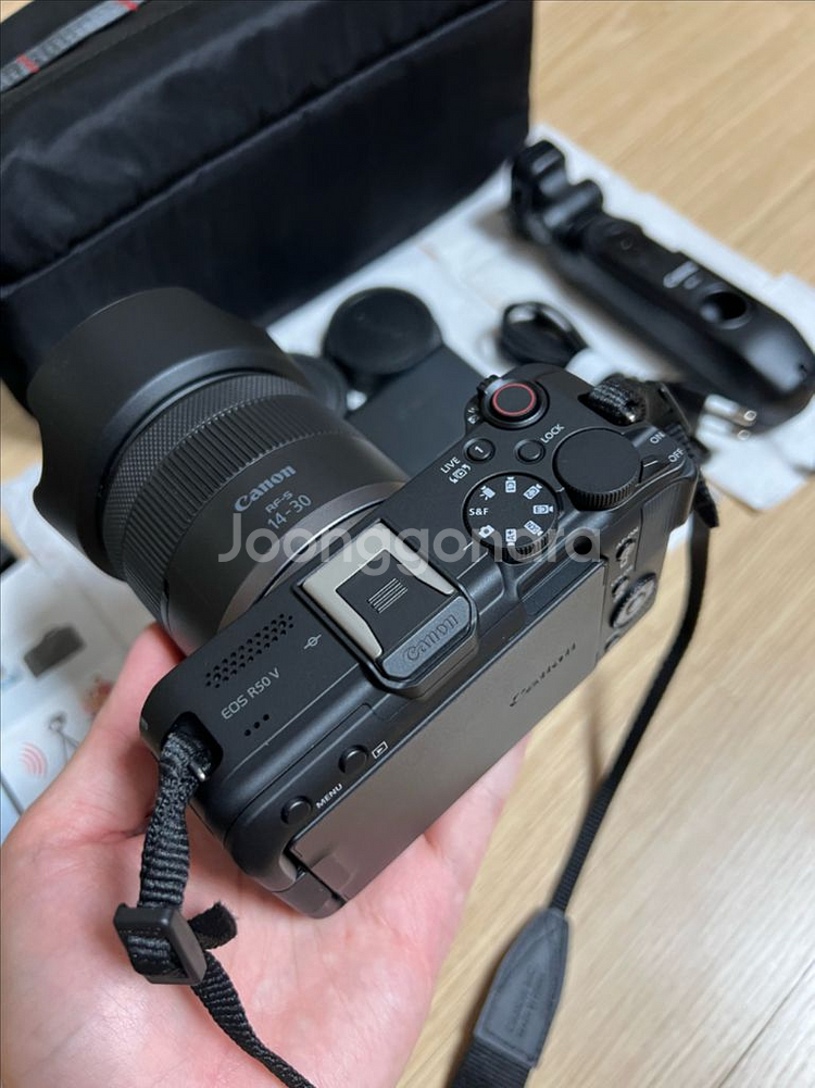 캐논 R50V+14-30 렌즈킷, 풀세트 팝니다--4