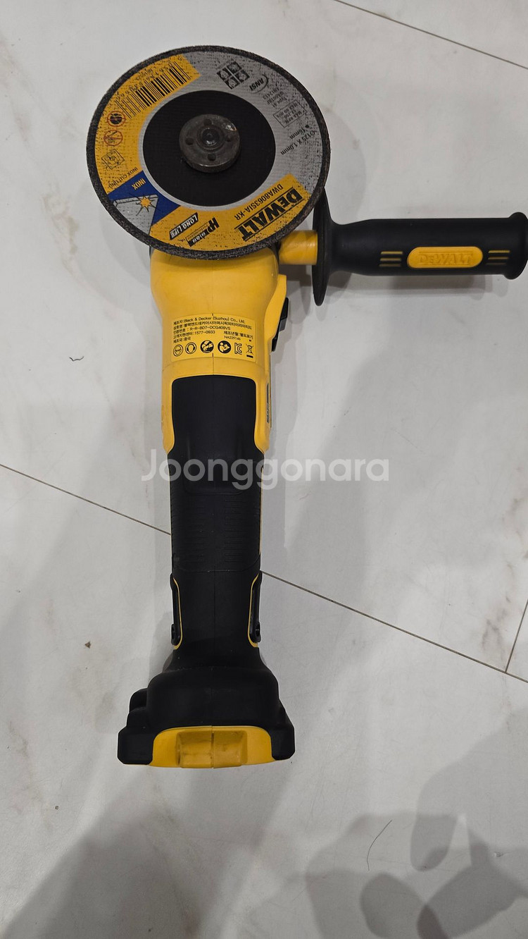 디월트/드월트 dcg409vsn 무선 그라인더 택포--4