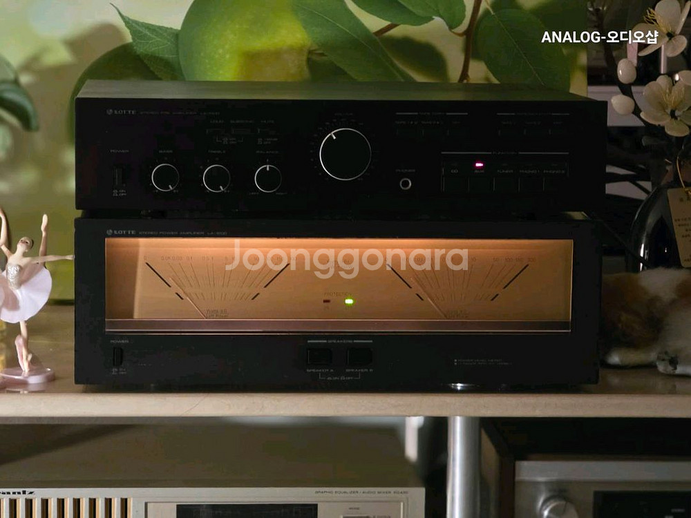 롯데 LA1200 프리파워앰프 세트--1