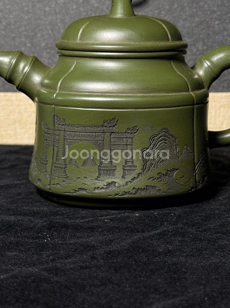 1988년 세계도예박람회 금상 진상품 녹자사 자사호세트--4