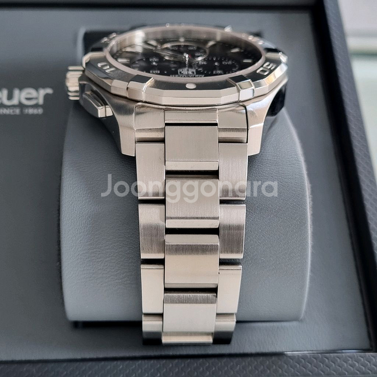 태그호이어 아쿠아레이서 크로노 쿼츠 43mm--3