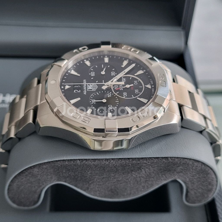 태그호이어 아쿠아레이서 크로노 쿼츠 43mm--5