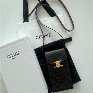 셀린느 트리옹프 캔버스 휴대용 파우치