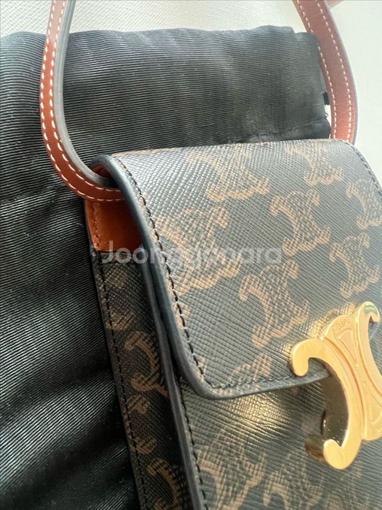 셀린느 트리옹프 캔버스 휴대용 파우치--7