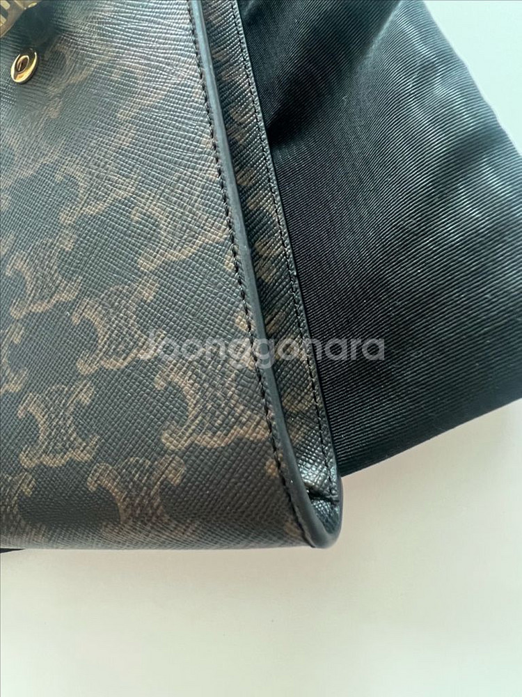 셀린느 트리옹프 캔버스 휴대용 파우치--6