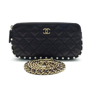 샤넬 진주 폰홀더 체인 크로스백