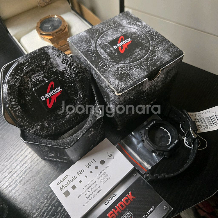 카시오 지얄오크 로즈골드 블랙 풀커스텀--6