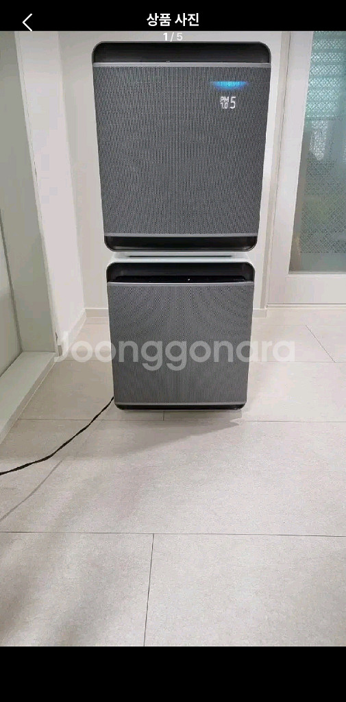 삼성 큐브 무풍 공기청정기 A급. 2개 일괄 판매--0