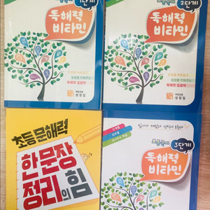 비타민독해력1.2.3단계, 한문장 정리의 힘