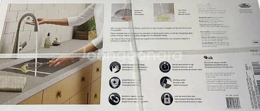 콜러 터치리스 Kohler 아네시아 주방수전--1