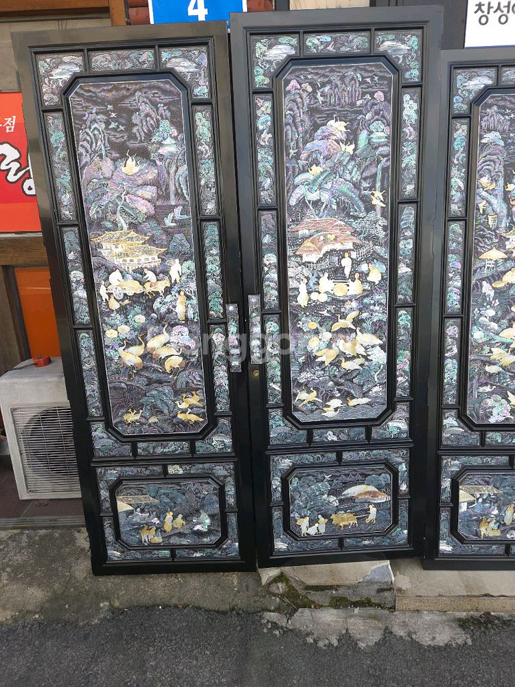 나전칠기 문짝6--3