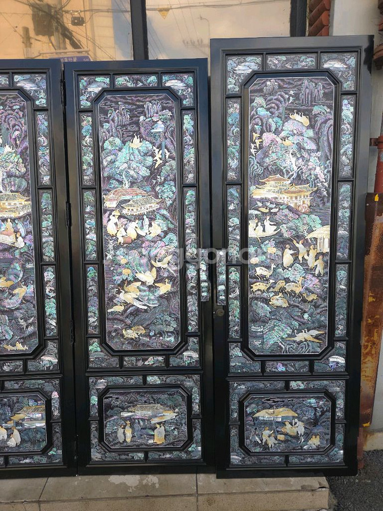 나전칠기 문짝6--1