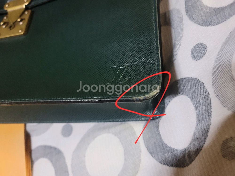 루이비통 정품 가죽 서류 가방 남성용 브리프케이스--5