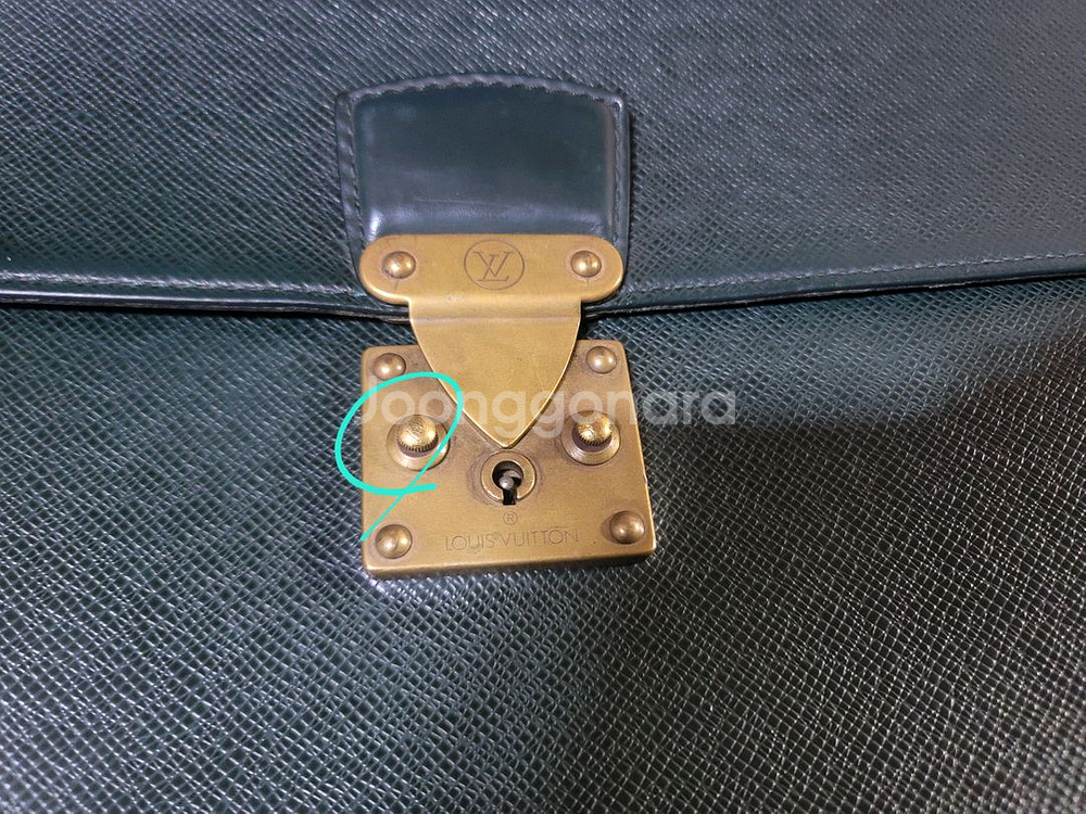 루이비통 정품 가죽 서류 가방 남성용 브리프케이스--9