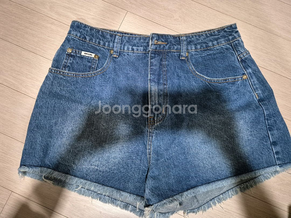 립컬 데님 반바지--3