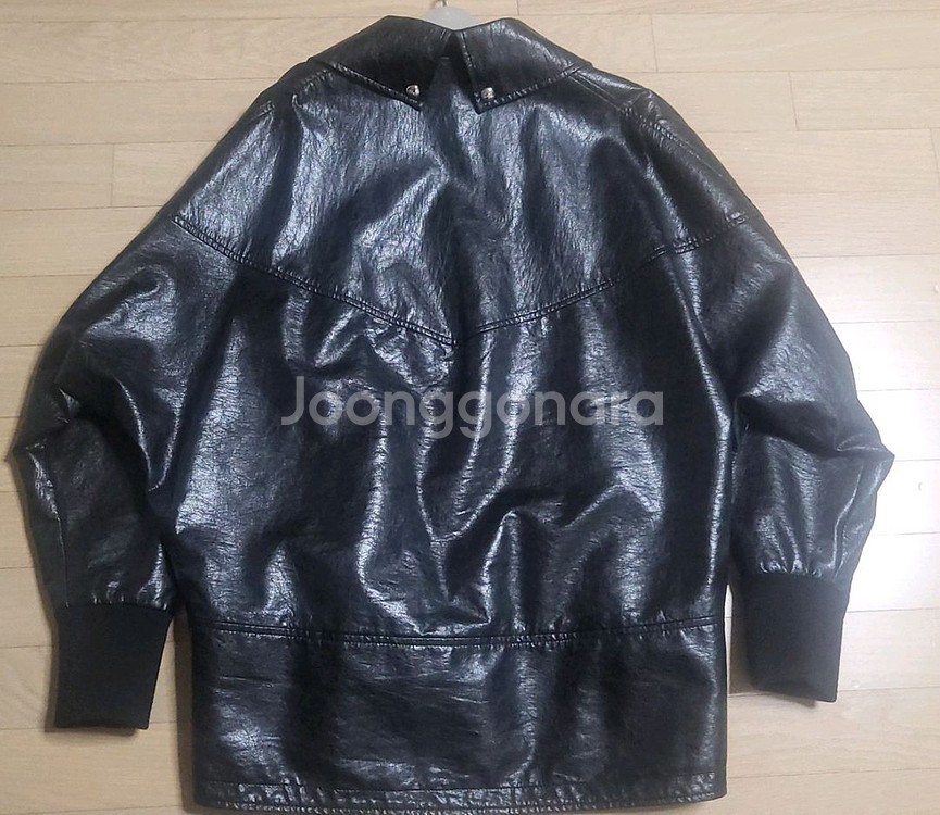 시스템 레더 페이크 자켓--4