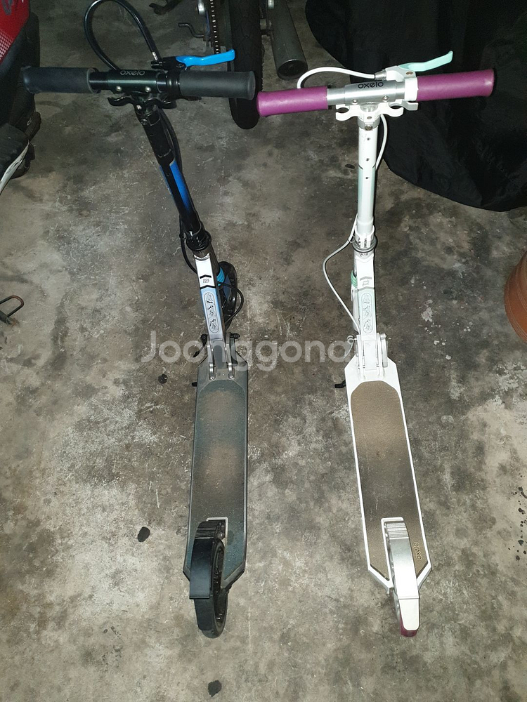 수동 킥보드 상태양호 2개 묶음판매--0