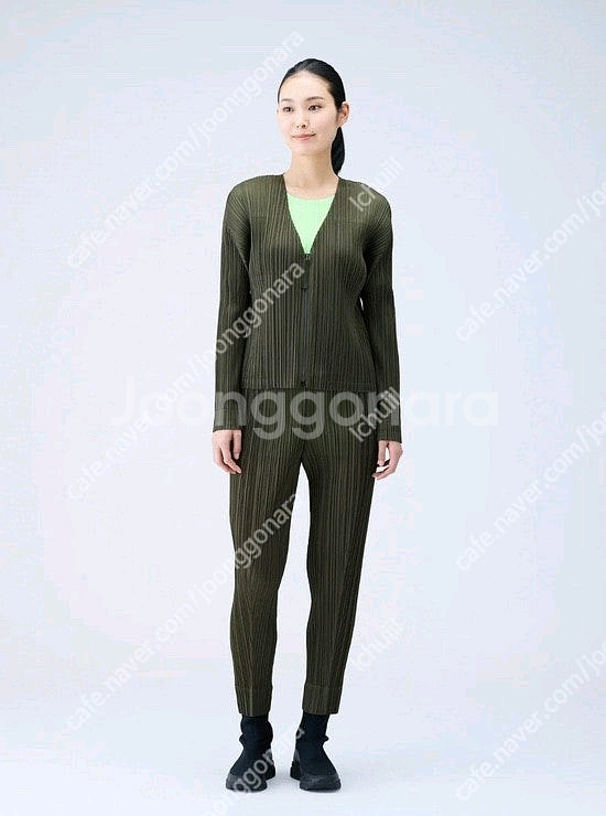 플리츠플리즈 집업 자켓,가디건--1