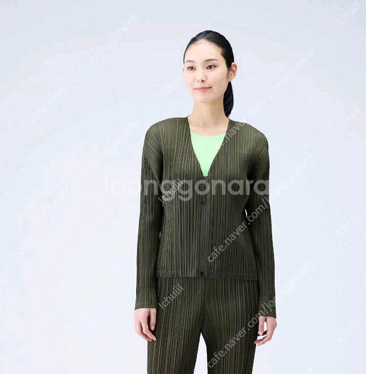 플리츠플리즈 집업 자켓,가디건--3