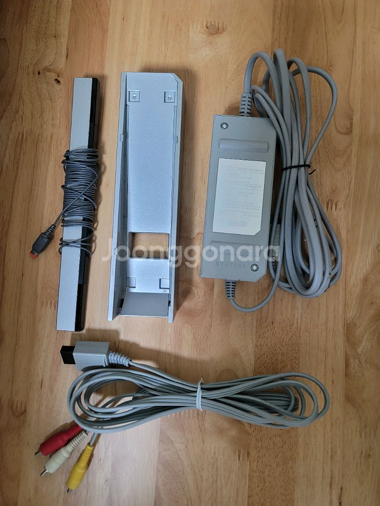 닌텐도 wii 위 전원아답터,av케이블,본체받침대--0