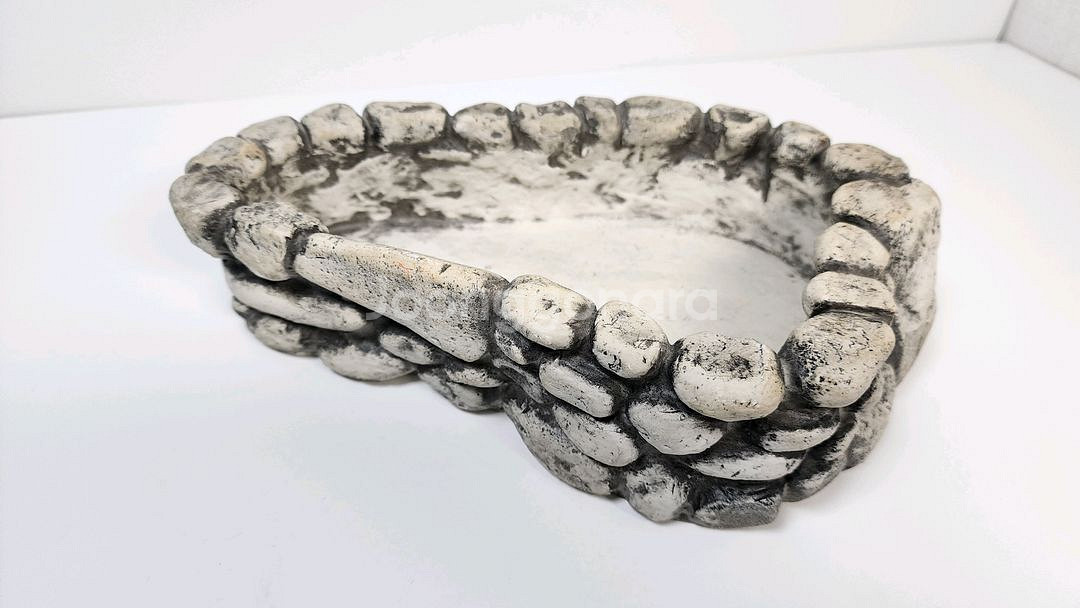 미니 연못 수반(도기 재질)+물고기 모형 판매합니다--2