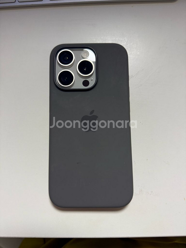 미국판) 아이폰 15Pro 256GB 화이트 + 케이스--2