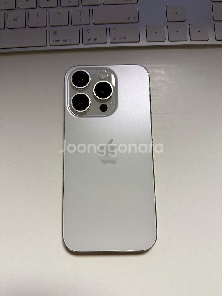 미국판) 아이폰 15Pro 256GB 화이트 + 케이스--0