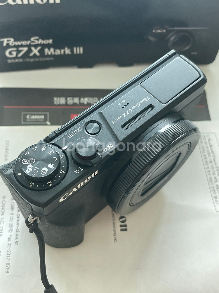 캐논 g7x mark 3 블랙 풀박 민트급 팝니다--1