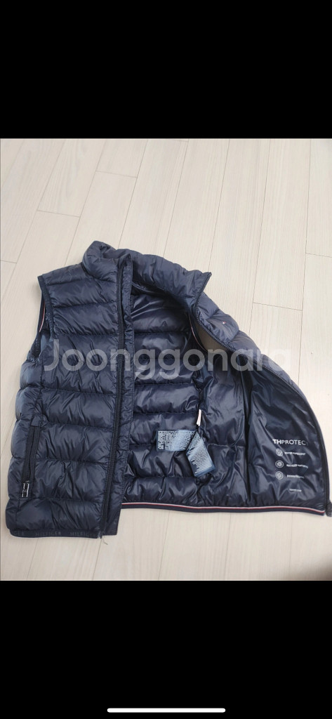타미힐피거 구스 패딩조끼 110--1