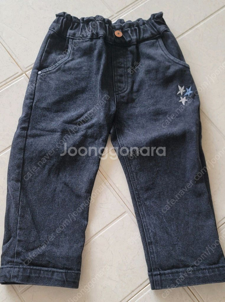 리미떼두두 블랙 데님 팬츠 M--4