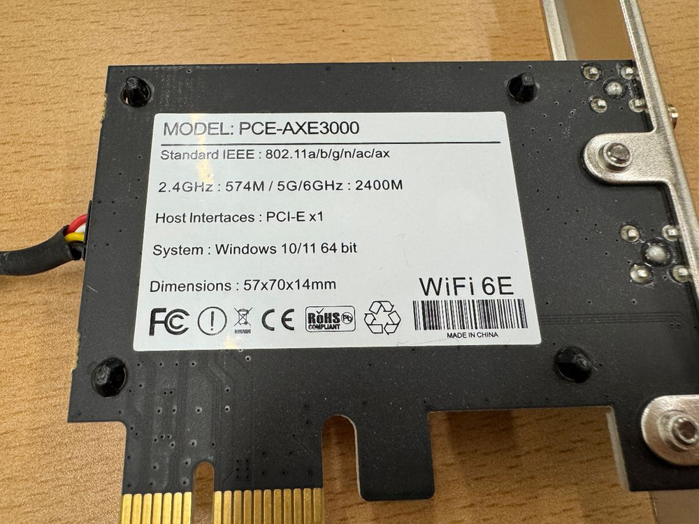 Fenvi ax210 pcie 무선랜카드--1