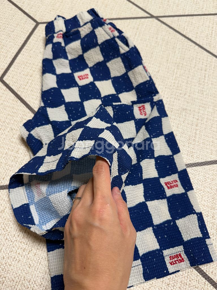 벨리타앤보이즈 폴리서커 크롭팬츠/사이즈 110/아기옷--3