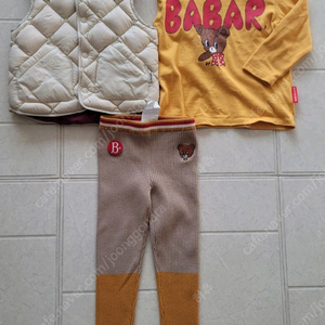 베베드피노 바바 티 110+레깅스 110+알퐁소패딩조끼