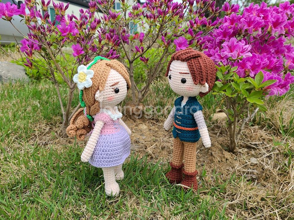 디즈니 라푼젤 핸드메이드 인형 (계좌거래)--0