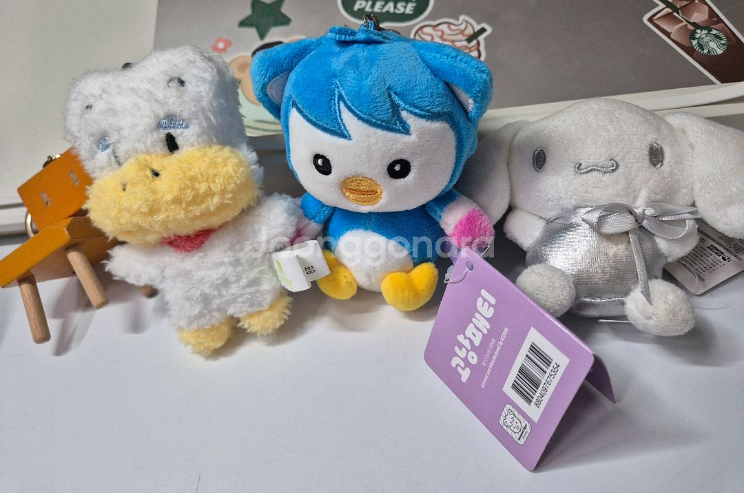 인형 키링 4종 set--0
