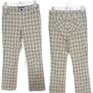 버버리 체크 스판바지/여27