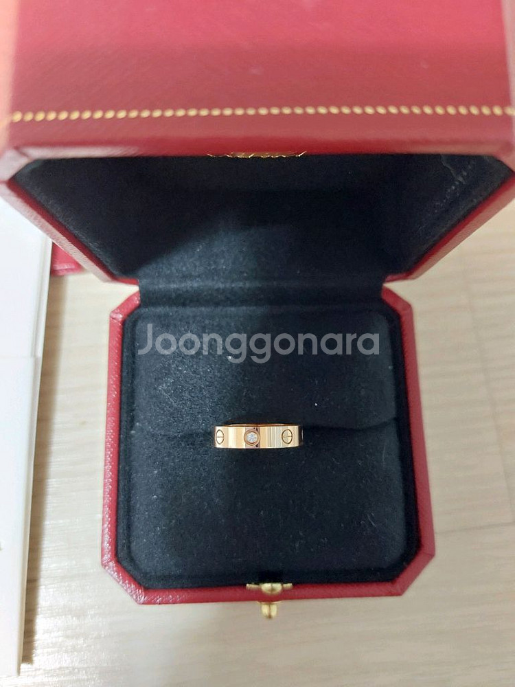 까르띠에 러브링 다이아1p 러브반지 18k반지--2