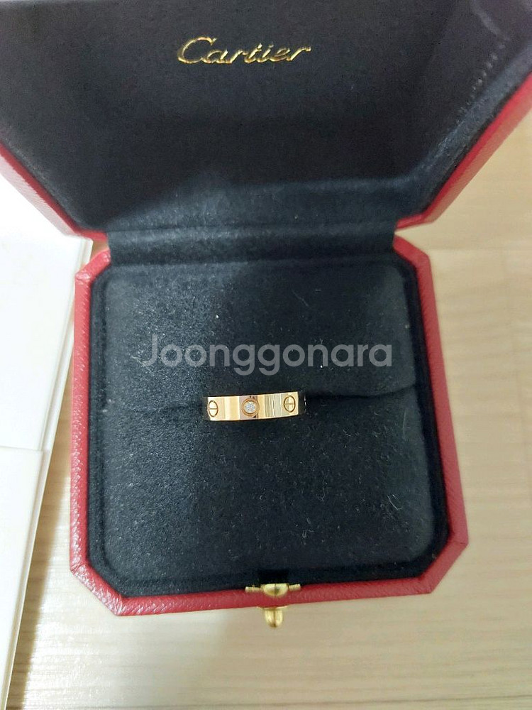 까르띠에 러브링 다이아1p 러브반지 18k반지--5