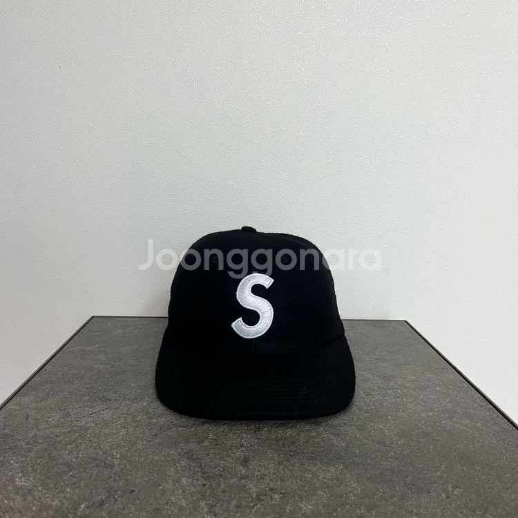 슈프림 블랙 에스로고 S로고 볼캡 모자--0
