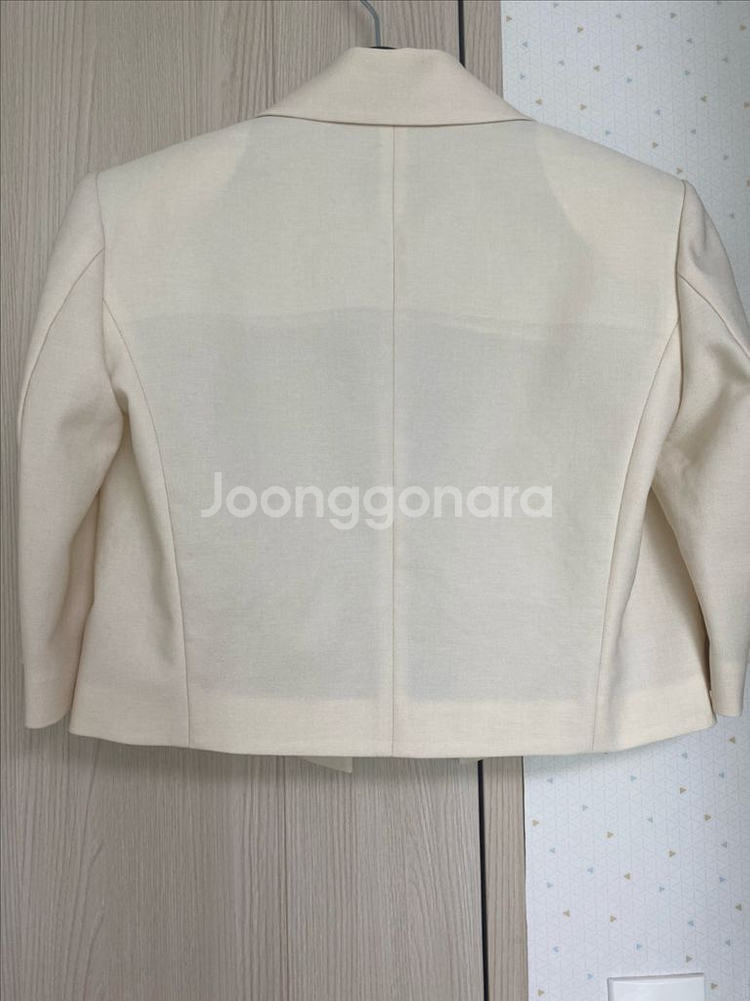 한섬 오브제 크롭 자켓--4