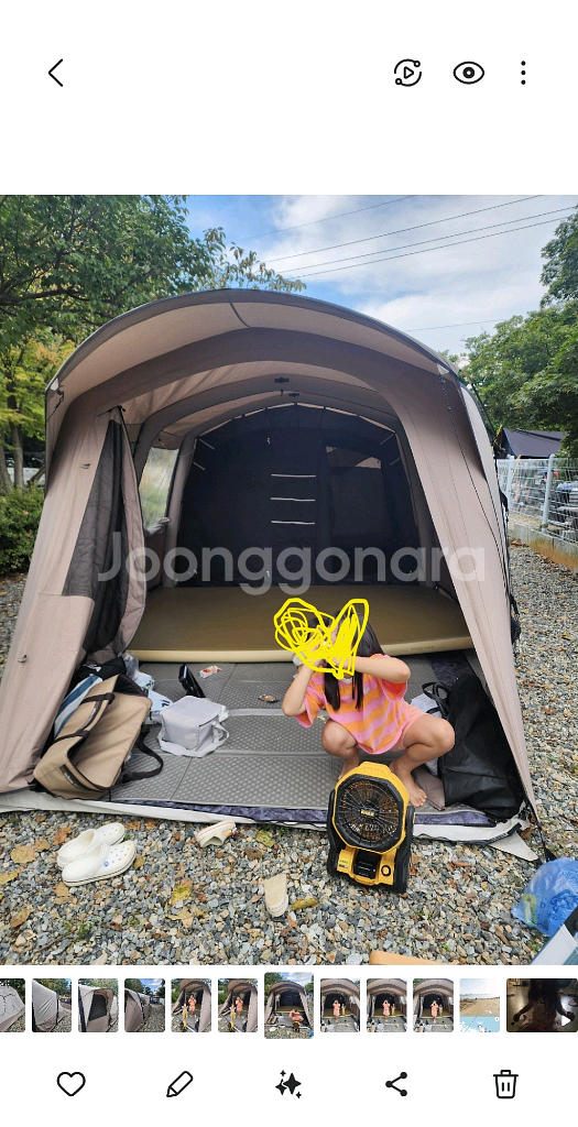 데카트론 퀘차 에어세컨즈 6.3 폴리 코튼 에어 텐트--0