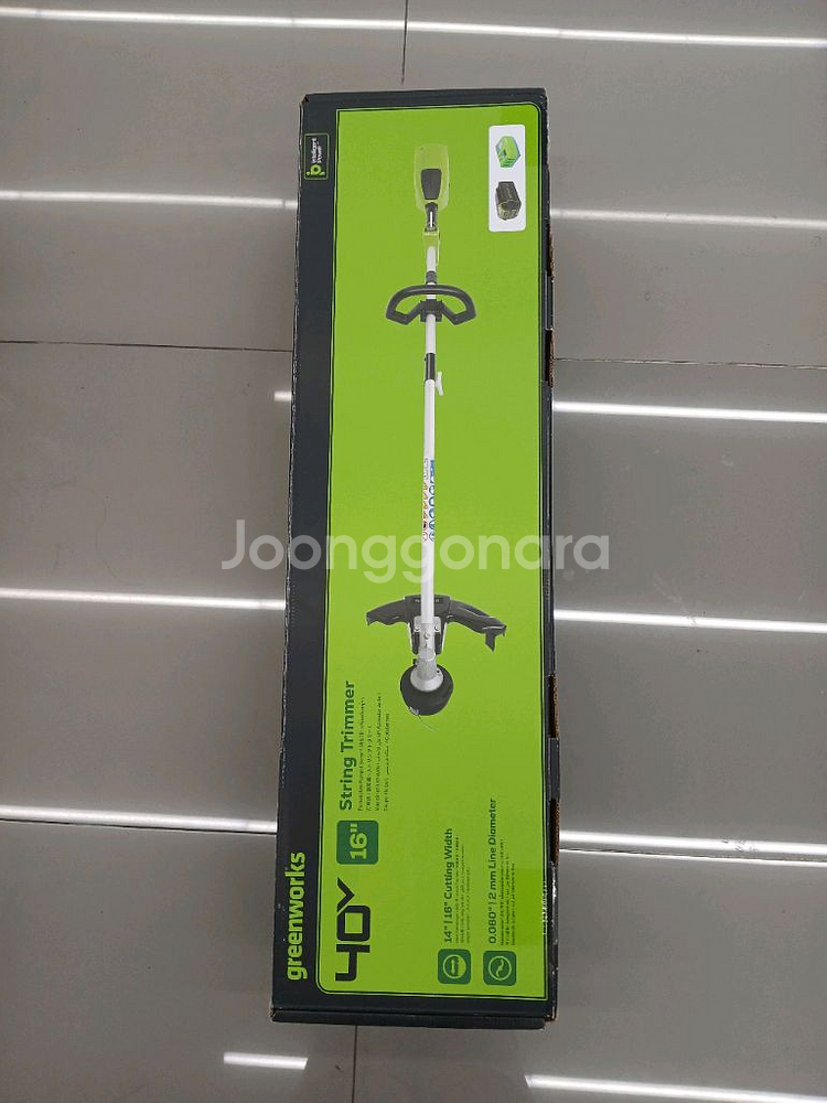 그린웍스 40V 충전식 예초기 풀세트 새상품--2