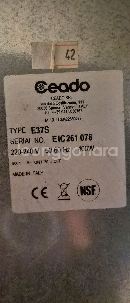 체아도 CEADO E37S 전자동그라인더 실버 팝니다.--6