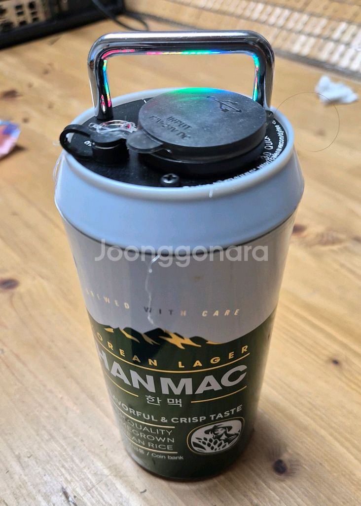 캠핑 갬성 맥주캔 파워뱅크 맥뱅(12.6V 12.6A)--3