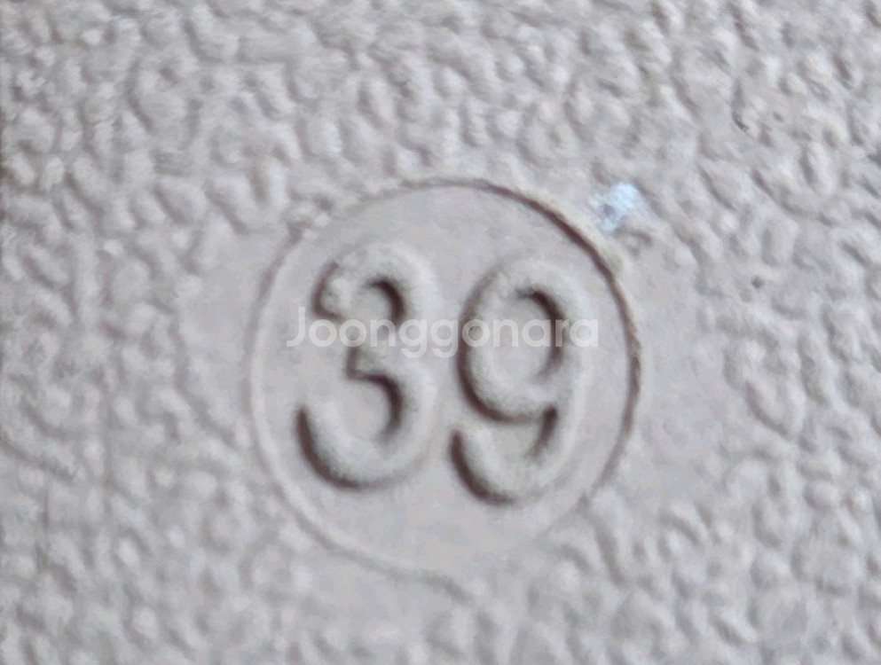 아이보리색 벨크로 운동화 245mm--5